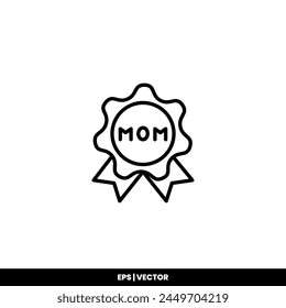 Mother day icon vector illustration logo template for many purpose. Isolated on white background.