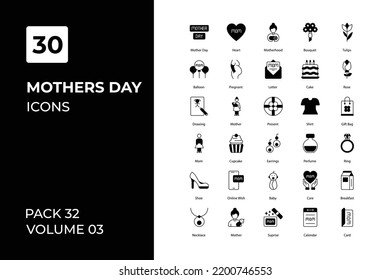 Mother day icons collection. Set contains such Icons as celebration, character, day, female, and more