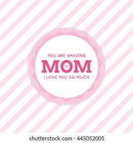 Mother Day label