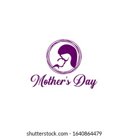 Mother Day Logo Design Vector Template