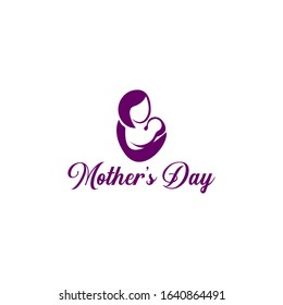 Mother Day Logo Design Vector Template