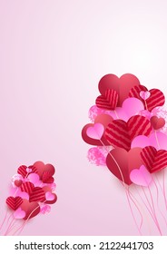 Muttertag. Liebe Vektorhintergründe. Feierliche Geschenkkarten-Vorlagen mit realistischen 3D-Designelementen. Reisebanner, Webposter, Flyer und Broschüren, Grußkarten, Valentinenkarte