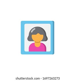 Icono de memoria de mamá, logotipo, vector