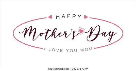 Mother day. Mother day poster. Happy Mother's Day. Vector illustration for women's day, shop, discount, sale, flyer.Lettering style.