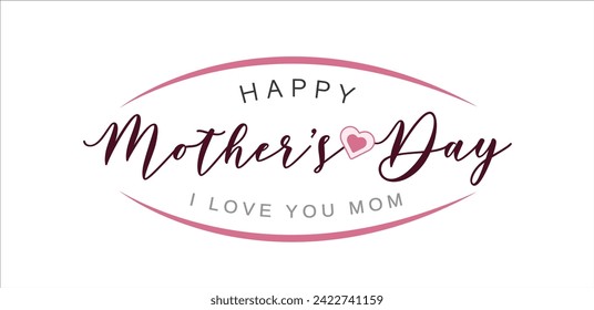 Mother day. Mother day poster. Happy Mother's Day. Vector illustration for women's day, shop, discount, sale, flyer.Lettering style.