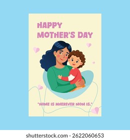 mother day poster vector eps