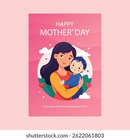 mother day poster vector eps