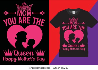 mother Day t-shirt design heart Amazing Typography Vintage Vector decorative quote love woman celebration family gift eye-catching Mama tshirt design clothesm, celebration, saying, vintage, family