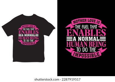 Mother Day t-shirt and poster vector design template. Mom t-shirt print. Gift for mother's day.