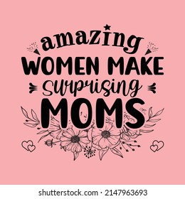 Mother day t-shirt vector template