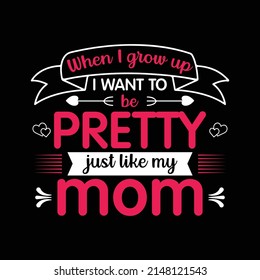 Mother day t-shirt vector template