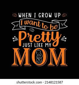 Mother day t-shirt vector template