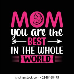 Mother day t-shirt vector template