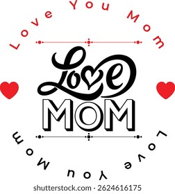 mother day typography design art