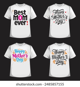 Mother day typography t shirt illustration .