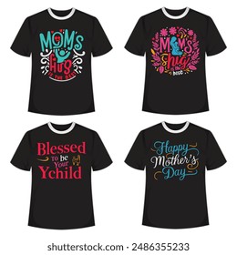 Mother day typography t shirt illustration .