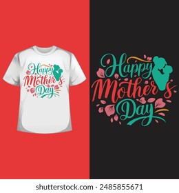 Mother day vector t shirt illustration .