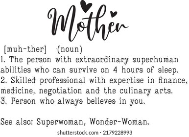 Mother Definition, Mother's Day Vector File