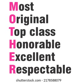 Mother Definitionis a vector design for printing on various surfaces like t shirt, mug etc. 

