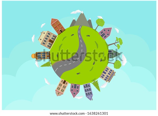 Mother Earth Day Concept Save Our Stock Vector (Royalty Free) 1638261301