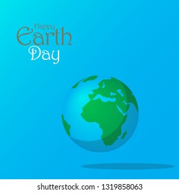 Mother earth day flat background