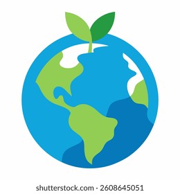 Mother Earth day icon, Earth Day related vector illustration