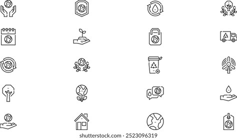 Mother earth day icons High-Quality Vector Icons Collection with Editable Stroke. Ideal for Professional and Creative Projects.