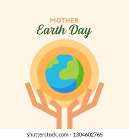 Mother Earth Day Illustration