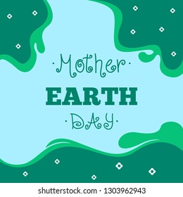 Mother earth day illustration, background and banner. Mother earth day awareness