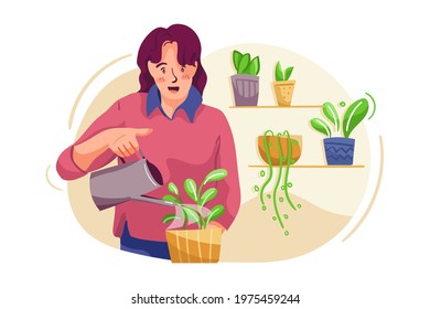 Mother Earth Day Illustration concept. Flat illustration isolated on white background.