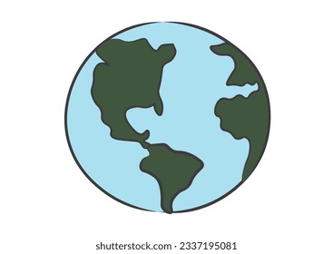 Mother earth with globe shape.