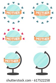 Mother earth illustration vector design 