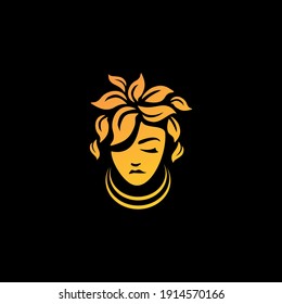 mother earth logo concept for nature and beauty logo company. 
mother earth is symbol spirit, live, nature and beauty. 
vector logo, symbol, sign, or mark design illustration