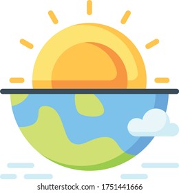Mother Earth Nature restoration vector design