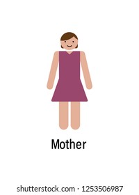 Mother, family icon can be used for web, logo, mobile app, UI UX