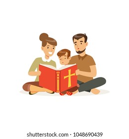free family reading book clipart