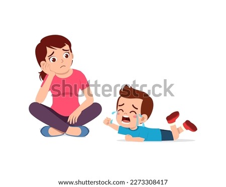 mother feel tired because kid cry so loud