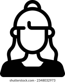 Mother Glyph Icon - Single Icon, Vector