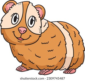 Mother Guinea Pig Cartoon Colored Clipart 