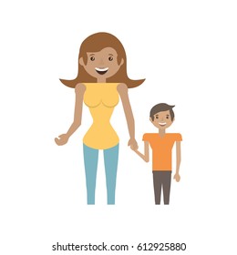 mother and her child image