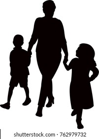 mother  and her two children