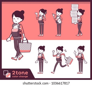 Mother holding a baby