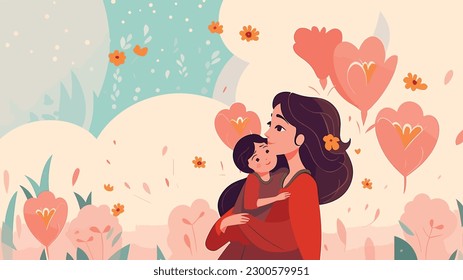 Mother holding baby, Happy Mother's Day