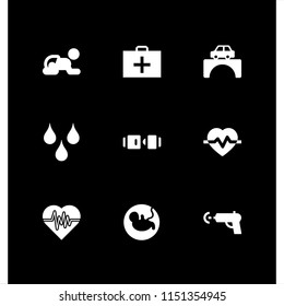 mother icon. 9 mother set with kid and baby, pregnancy, safety seat and health vector icons for web and mobile app