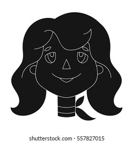 Mother icon in black style isolated on white background. Family holiday symbol stock vector illustration.