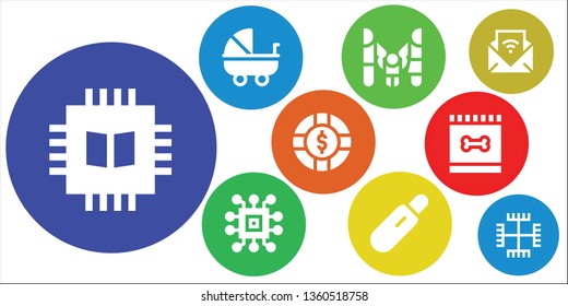 mother icon set. 9 filled mother icons.  Collection Of - Chip, Stroller, Family, Pregnancy test, Feed, Gnosticism