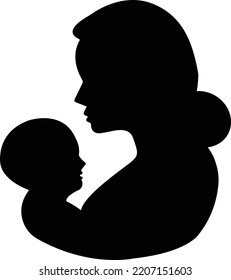Mother Icon Symbol. Premium Quality Isolated Baby Element In Trendy Style.illustration