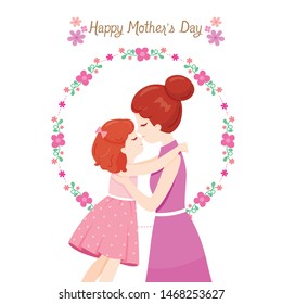 Mother Kissing On Forehead Of Daughter, Mother’s Day, Mom, Embracing, Hug, Daughter, Love, Children 