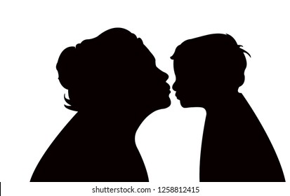Download Mother And Child Silhouette Images, Stock Photos & Vectors ...