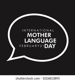 mother language day vector illustration